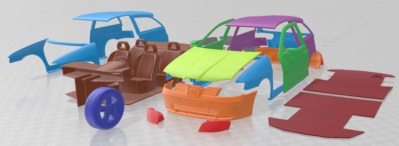 Seat Ibiza 2001 Printable Car