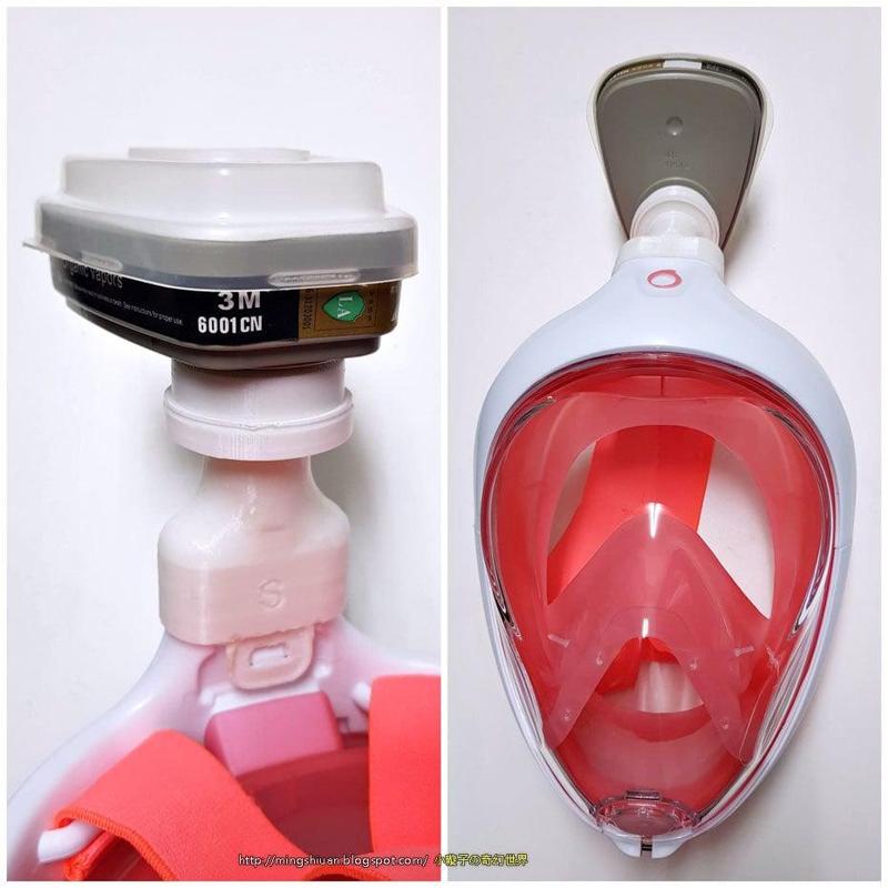 Covid-19 Dechatlon / TheNice / Other mask All 3M anti-virus cartridge versions Adapter