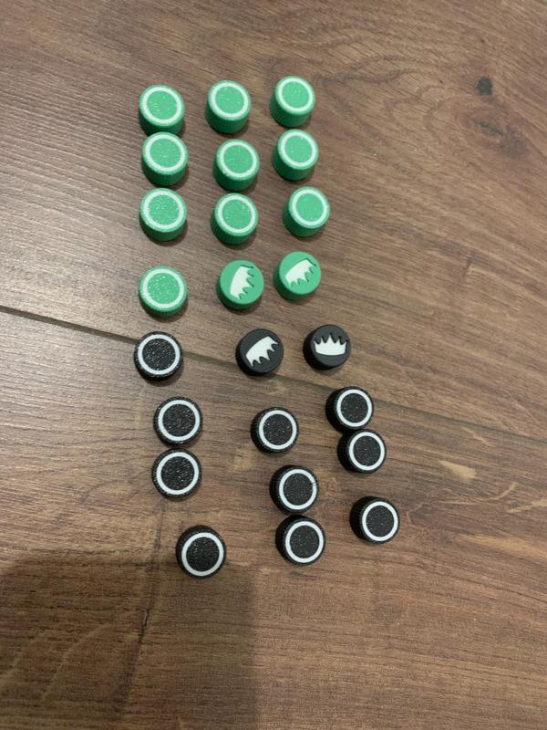 Jetons Jeux de dames x12 (Checkers token)