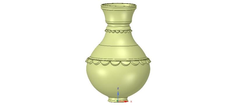 vase cup vessel v08 for 3d-print or cnc