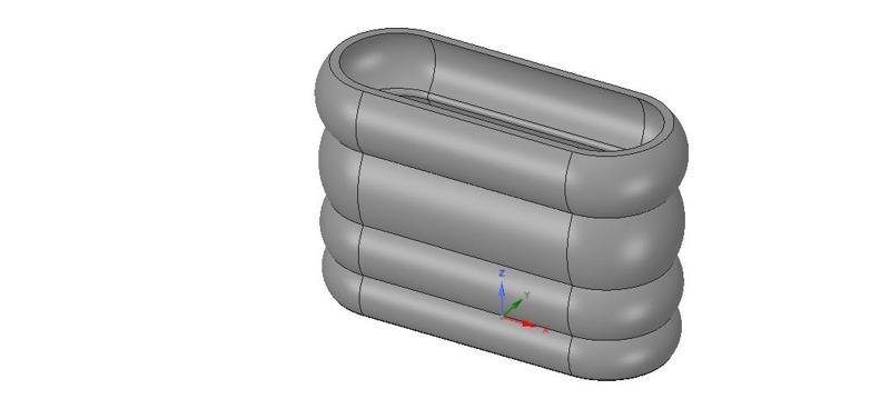 vase cup vessel for 3d-print or cnc