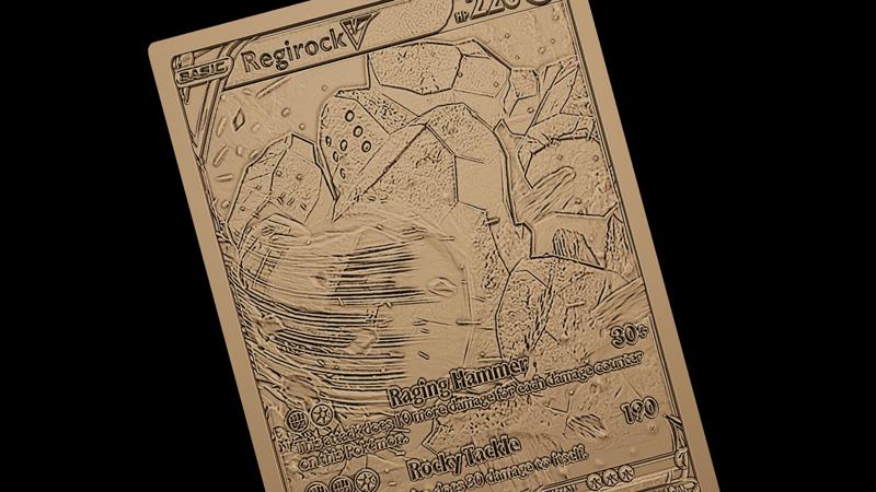 Regirock V Pokemon card