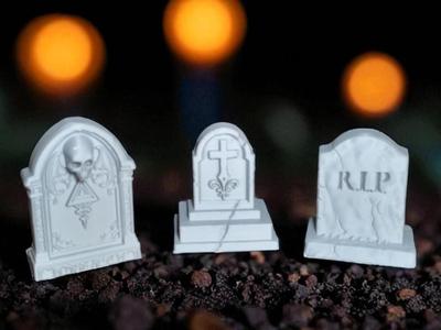 Miniature Tombstone lot de 3 / halloween time