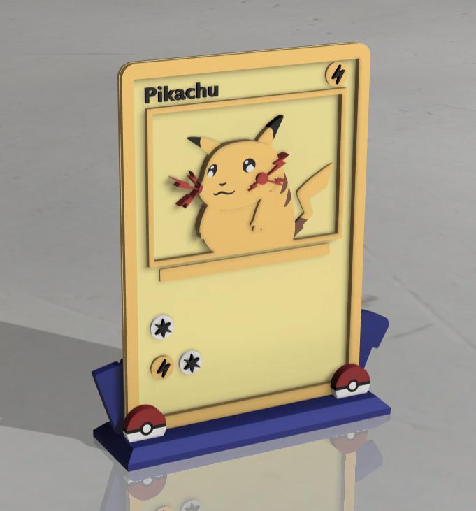3D Pokémon Card Display – Pikachu