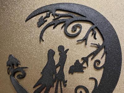 jack and sally wall art