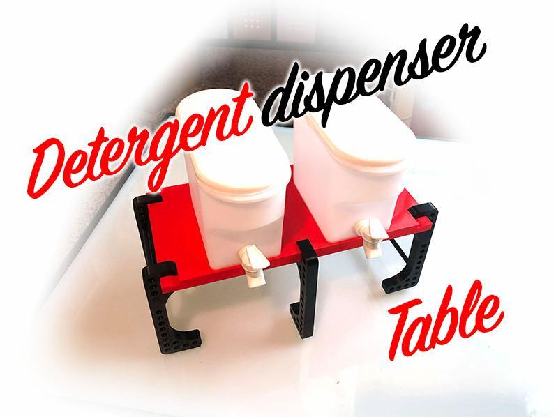 Tabletop for washing machine detergent dispenser