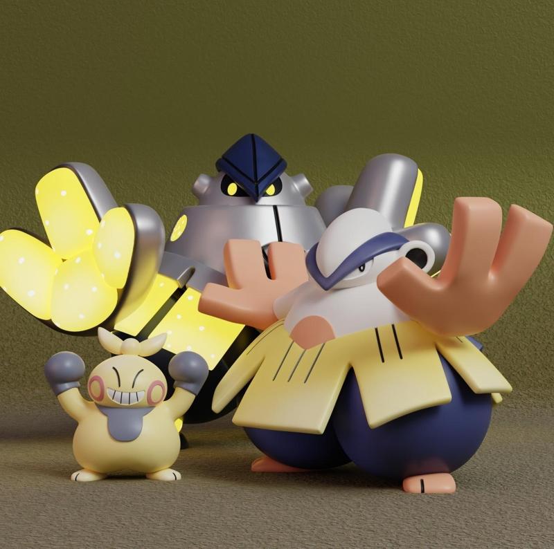 Pokemon - Makuhita, Hariyama and Iron Hands