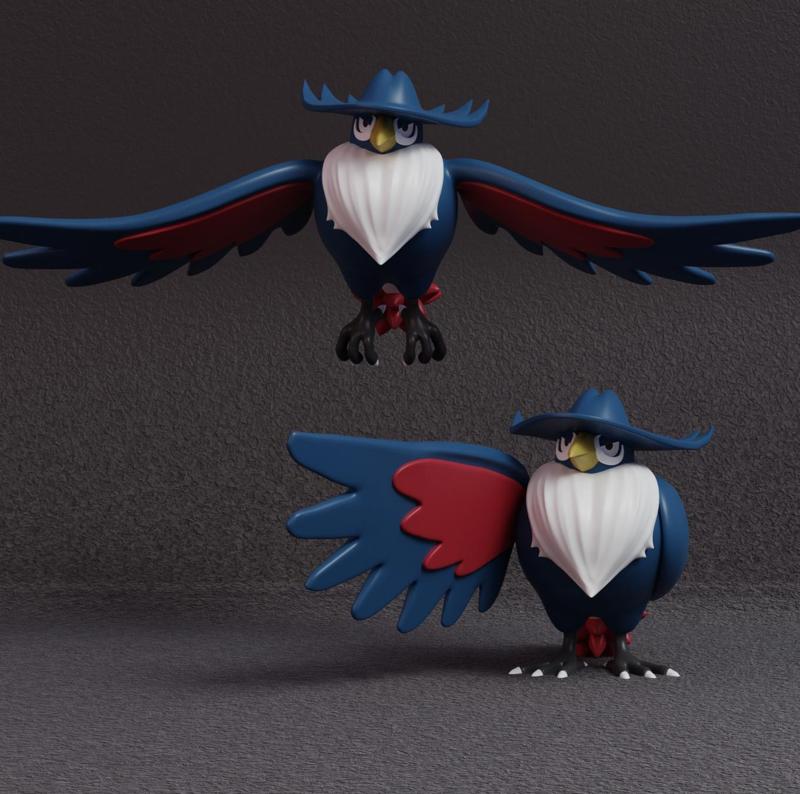 Pokemon - Honchkrow  with 2 poses