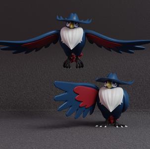 Pokemon - Honchkrow  with 2 poses
