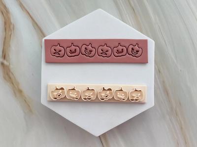 Pumpkins Halloween Polymer Clay Stamp