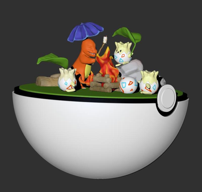 Pokemon Diorama - Nintendo Switch Game Box