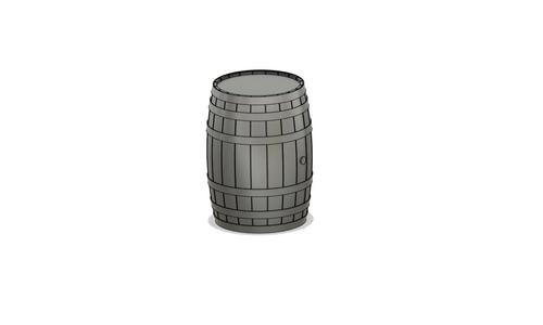 53 Gallon Wooden Bourbon Whiskey Beer Barrel (1/14, 1/48 O, 1/87 HO, 1/76 OO)