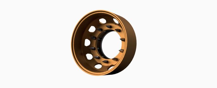 STANDARD REAR TRUCK WHEEL HOLLOW 1/24 - 1/25