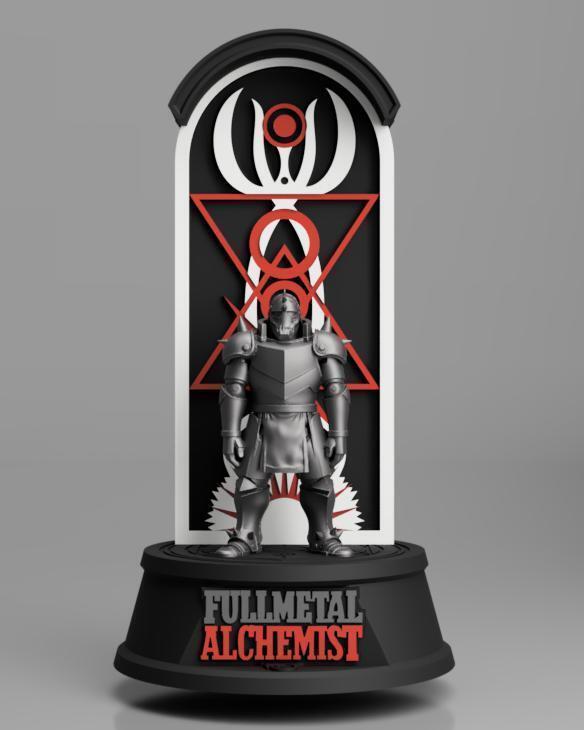 Headphone stand 3D model for 3D printing inspired by Anime Fullmetal Alchemist 3D printing model