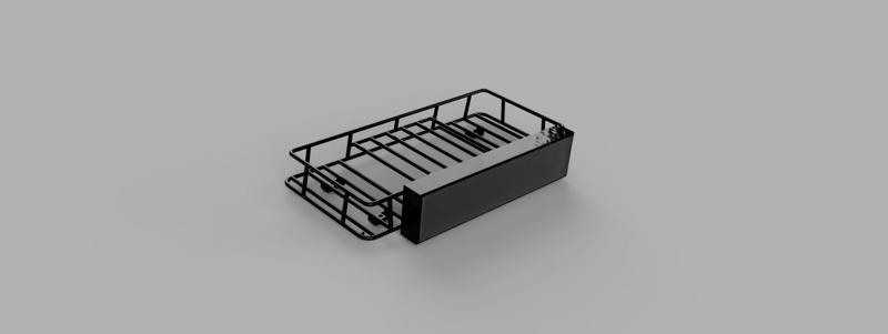 Roofrack with lightbox for tamiya truck