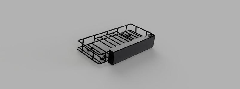 Roofrack with lightbox for tamiya truck