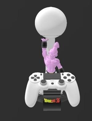 3 em 1 Suporte para Controle PS4, Headphone e Para Alexa Echo Dot 4a e 5a Geração Majin Buu - Kid Buu Dragon Ball