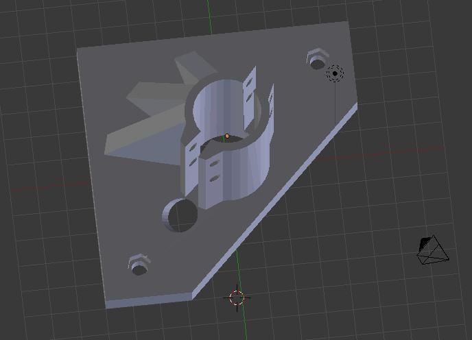 Foredom flex-shaft mount for Thing-O-Matic