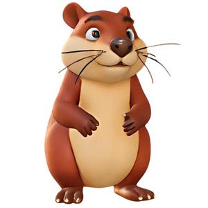 Cute Cartoon Marmot