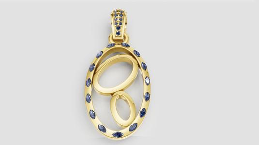 Contemporary Pendant 3D printable model