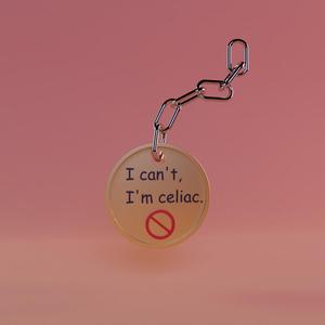 celiac keychain