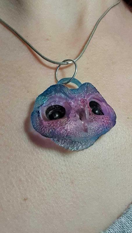 Barn owl bird- jewellery, pendant, necklace, earring