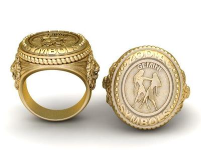 Zodiac Ring  3D printable model