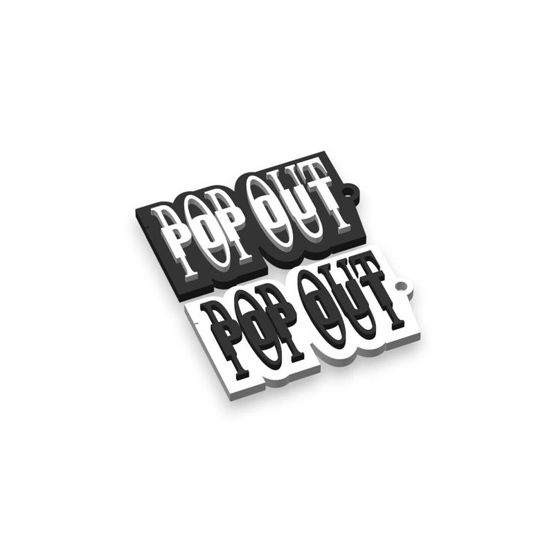 POP OUT KEYACHAIN (I AM MUSIC)