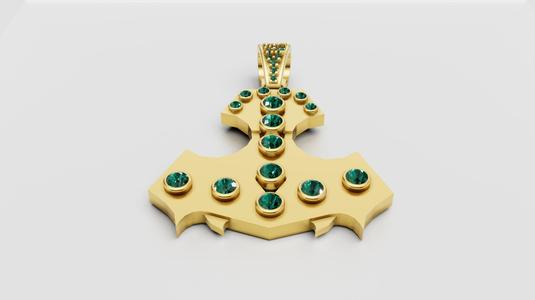 GOLD PENDANT   3d printable model