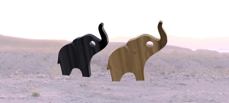 Elephant Pendant Keychain