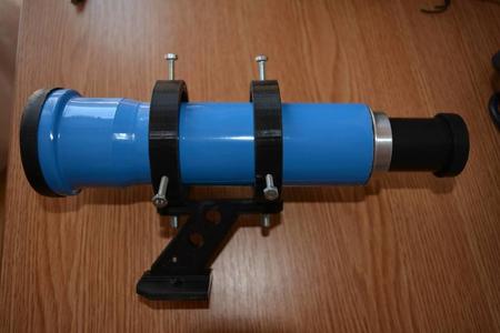 Homemade telescope finder support