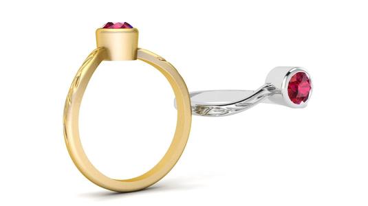 3D GOLD DIAMOUND RING   3d printable model