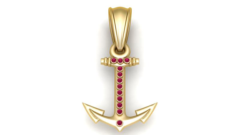 ANCHOR PENDANT 3D PRINTABLE MODEL