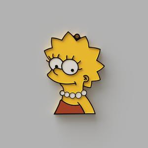 Lisa simpson keychain