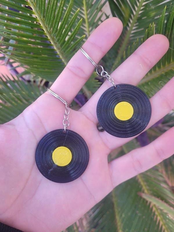 Vinyl Record Keychain