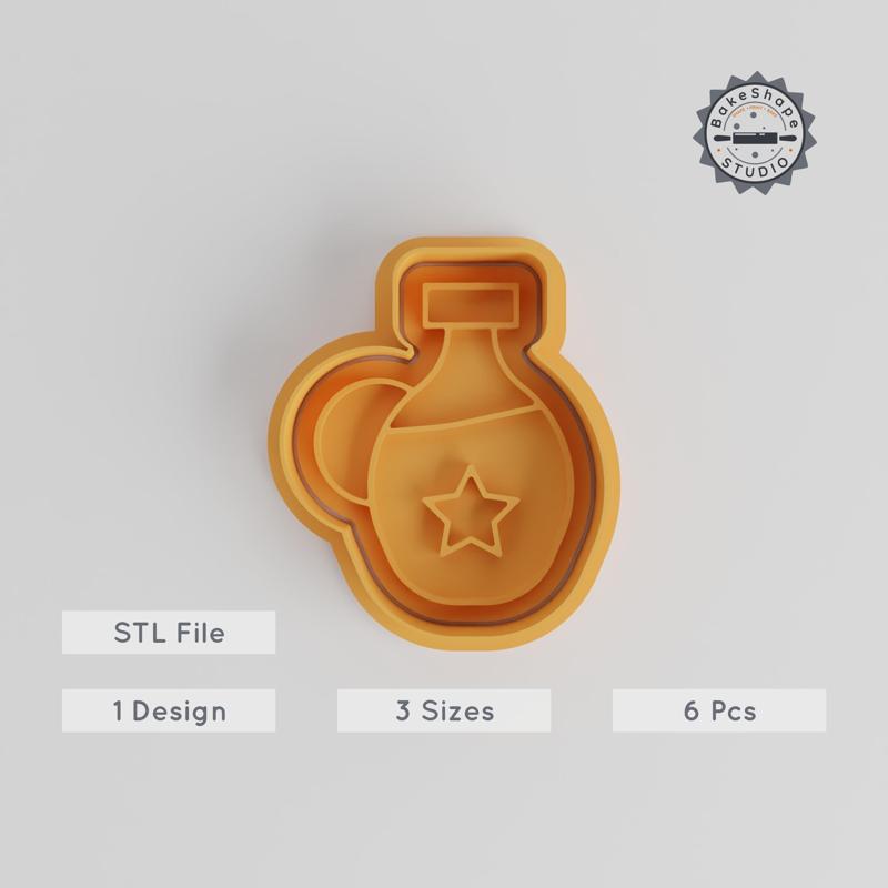Teapot Shape Cutter & Stamp Set, Perfect for Cookies & Fondant, 3 Sizes, 6 Pieces, Drink Theme 3D Print STL Collection PRODUCT_5495