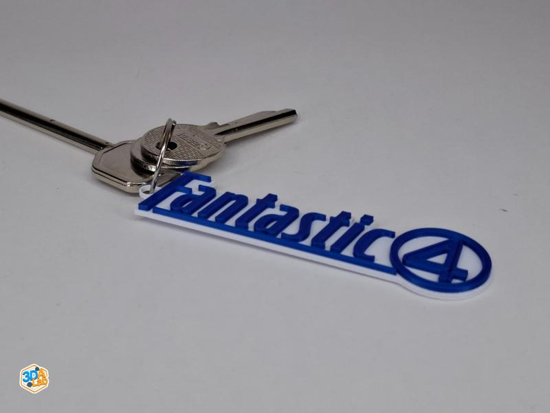 Fantastic Four Keychains – Logo & Text Edition
