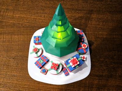 Christmas Tree base with presents for A1-mini