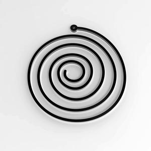 Minimal Spiral Earring – 3D Printable Modern Jewelry Design