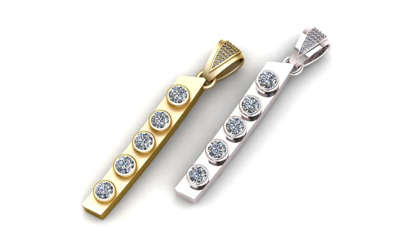 bar pendant, 3d printable model