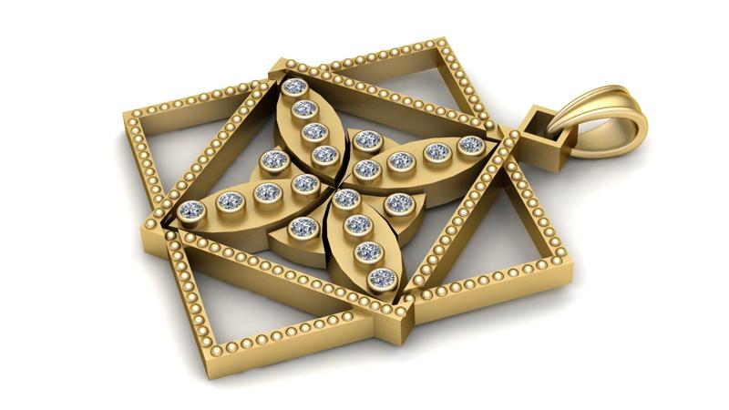 Geometric Pendant 3d printable model