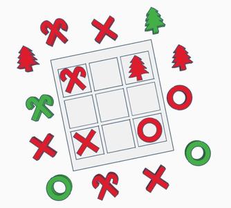 Christmas tic-tac-toe to personalize
