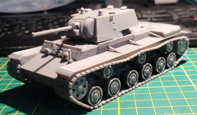 KV-1 tank. Bolt Action. ~1/56