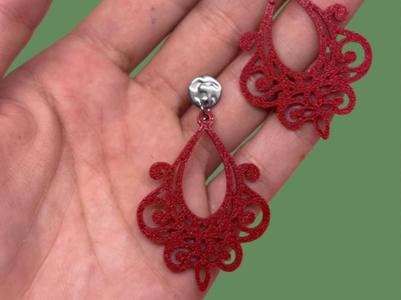 Mandala shaped earrings