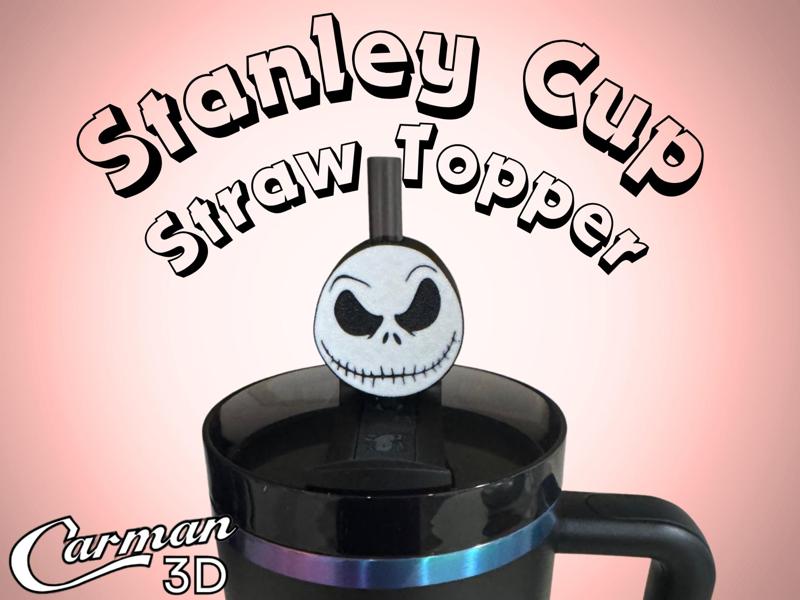 Jack Skellington Stanley Cup Straw Topper