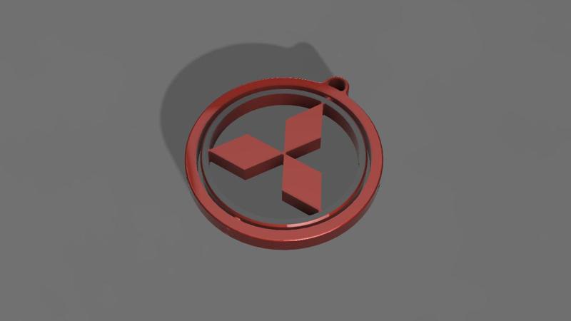 Mistubishi keychain fidget toy