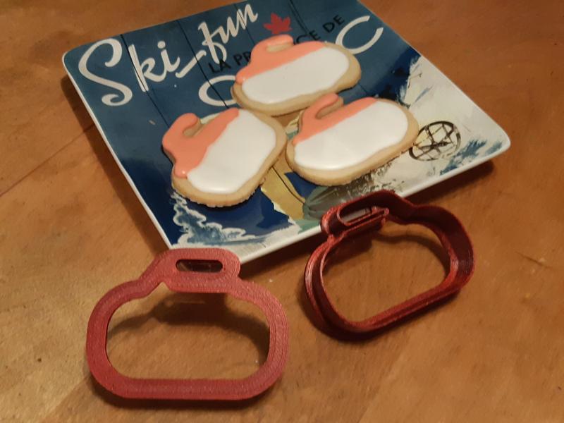Curling Rock Cookie Cutter