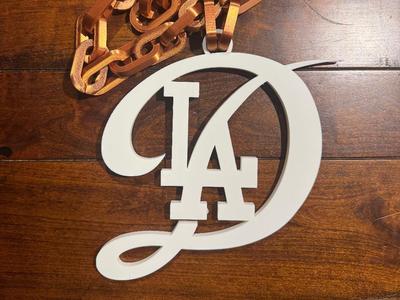 Los Ángeles Dodger City Connect Necklace Logo