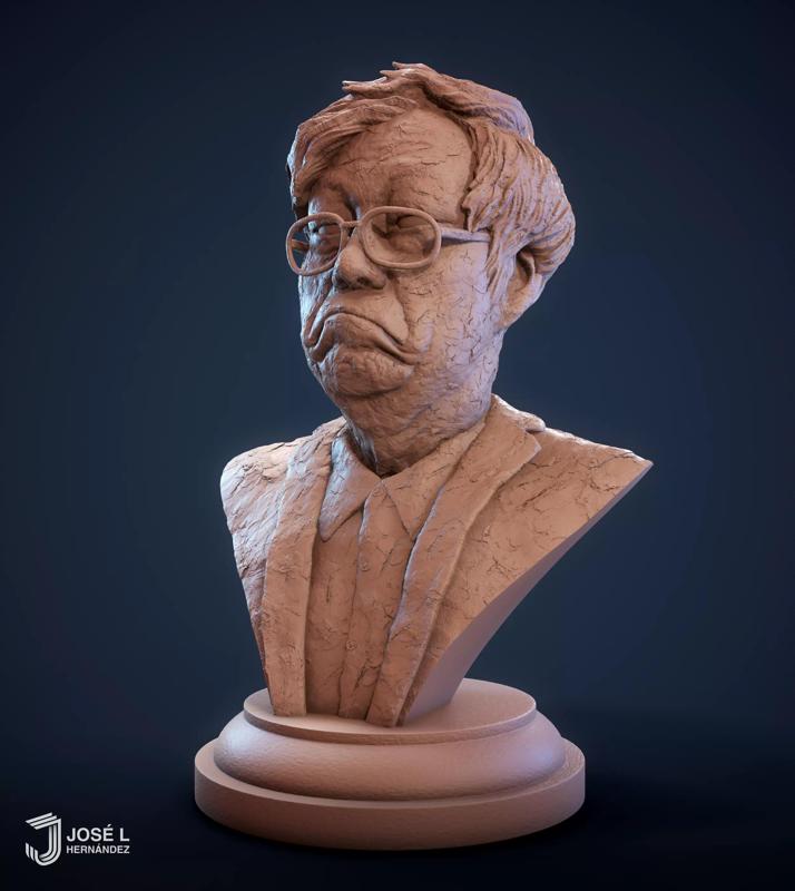 Dorian Satoshi Nakamoto Bust 3Dprint