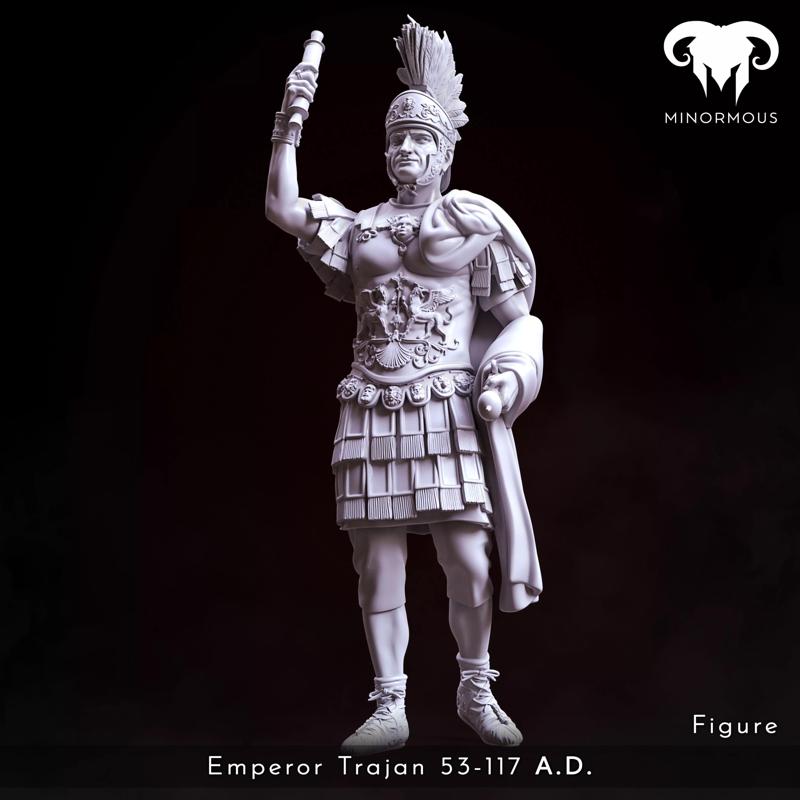 Figure - Roman Emperor Trajan 98-117 AD From Soldier to Emperor
